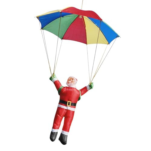 Christmas Fallschirm - Cute Santa Anhänger Flying Santa Puppe Anhänger - Flying Santa Puppe Anhänger, Weihnachtsbaum , Santa Ornamente für Einkaufszentren Christmas Fallschirm - Cute Santa Anhänger Flying Santa Puppe Anhänger - Flying Santa Puppe Anhänger, Weihnachtsbaum , Santa Ornamente für Einkaufszentren von Generic