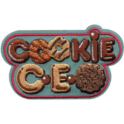 Cookie CEO Aufnäher zum Aufbügeln, bestickte Applikation für Jungen, Mädchen, Junges, zum Backen von Keksen, 5,1 cm von Generic