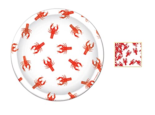 Crawfish Boil Teller und Konfetti, 22,9 cm, 24 Stück von Generic