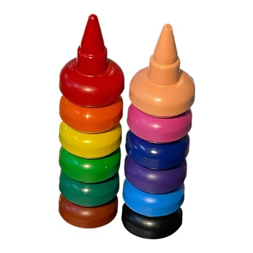 Crayones für kleine Kinder, einfache Grip Crayons | 12 Crayones Malvorlagen Versicherung für Mädchen | Schulmaterial Färben tragbar für Mädchen von Generic