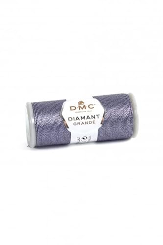 DMC Diamant Grande Metallic-Stickgarn, G317, Dunkelsilber, 20 m von Generic