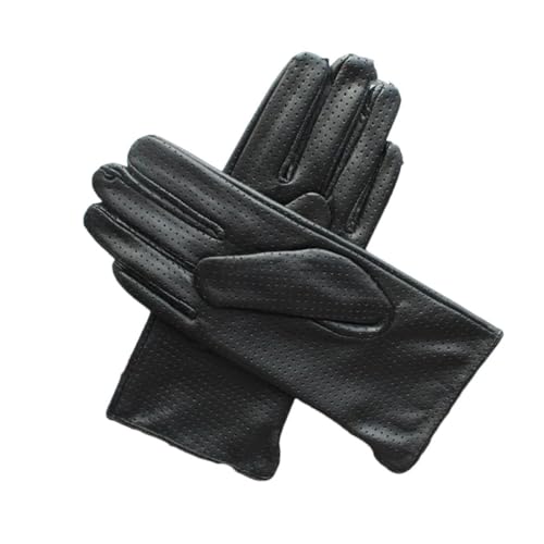 Damen-Handschuhe Aus Schaffell, Netzstoff, Atmungsaktives Seidenfutter, Fahr-Lederhandschuhe von Generic