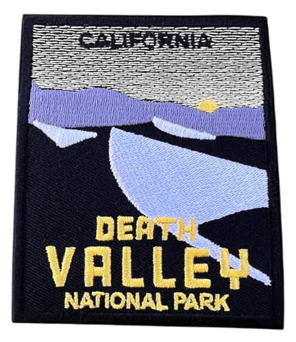 Death Valley National Park California Patch (8,9 cm) bestickter Aufnäher zum Aufbügeln oder Aufnähen, Reisen, USA, Souvenir, Urlaub, Emblem, Geschenkflicken von Generic