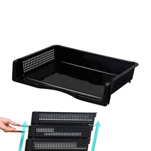 Desktop-Datei-Organizer – Ablageschale für den Schreibtisch | Schreibtisch-Organizer mit stapelbarem Tablett | Schreibtisch-Organizer mit Briefablage | Datei-Organizer für Schreibtisch von Generic