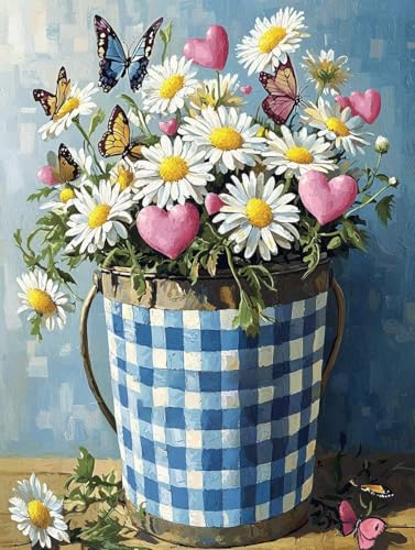 Diamond Painting, Diamond Painting Erwachsene, Schmetterlinge Blumen, Runder Diamanten Stickerei Kreuzstich Mosaikherstellung, Kreatives Geschenke Dekor Für Wohnzimmer Schlafzimmer Büro 45x60cm A-132 Diamond Painting, Diamond Painting Erwachsene, Schmetterlinge Blumen, Runder Diamanten Stickerei Kreuzstich Mosaikherstellung, Kreatives Geschenke Dekor Für Wohnzimmer Schlafzimmer Büro 45x60cm A-132 von Generic
