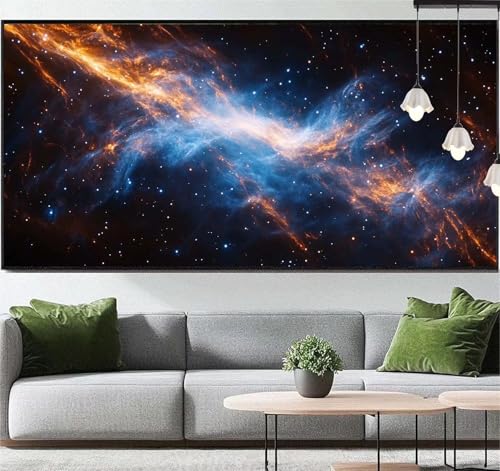 Diamond Painting Abstrakt Diamant Painting Bilder Sternennacht, Diamond Painting Groß XXL 120 x 70 cm, Diamant Painting Bilder Erwachsene DIY Diamond Painting Crystal Art Stickerei für Wand Dekor q46 von Generic