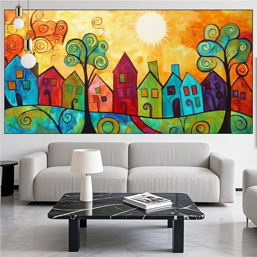 Diamond Painting Abstrakt Diamond Painting Erwachsene 40x100cm Diamant Malerei Stadt Malen Nach Zahlen DIY Strass Kunst Mosaikherstellung Crystal Stickerei Malerei Kits für Home Dekor Geschenke KM-117 Diamond Painting Abstrakt Diamond Painting Erwachsene 40x100cm Diamant Malerei Stadt Malen Nach Zahlen DIY Strass Kunst Mosaikherstellung Crystal Stickerei Malerei Kits für Home Dekor Geschenke KM-117 von Generic