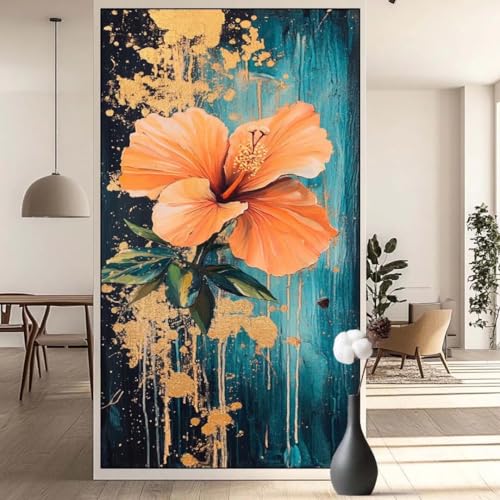 Diamond Painting Abstrakt Diamond Painting Erwachsene Blume, 5D Diamant Painting Bilder Full Drill Diamond Painting Kinder, DIY Malen Nach Zahlen Diamant Kunst Malerei Set für Wand Dekor 30x60 cm q631 von Generic