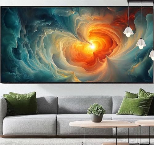 Diamond Painting Abstrakt Diamond Painting Erwachsene Fantasie, 5D Diamant Painting Bilder Full Drill Diamond Painting Kinder, DIY Malen Nach Zahlen Malerei Stickerei Set für Wand Dekor 200x90 cm q39 von Generic