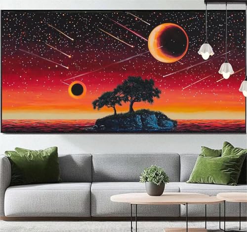 Diamond Painting Abstrakt Diamond Painting Erwachsene Lebensbaum, 5D Diamant Painting Bilder Full Diamond Painting Kinder, DIY Malen Nach Zahlen Malerei Stickerei Set für Wand Dekor 200 x 90 cm q45 von Generic