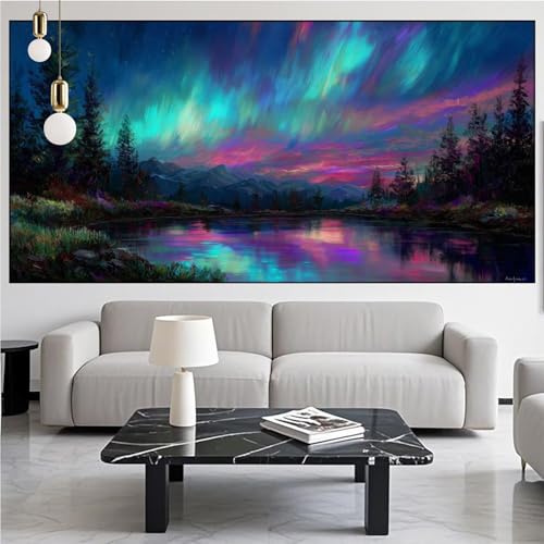 Diamond Painting Aurora Diamont Painting Bilder Landschaft Malen Nach Zahlen Set für Kinder Erwachsene,5D Vollbohrung Crystal Bastelset Mädchen Mosaikherstellung,DIY Diamant Malerei 30x60cm KM-162 Diamond Painting Aurora Diamont Painting Bilder Landschaft Malen Nach Zahlen Set für Kinder Erwachsene,5D Vollbohrung Crystal Bastelset Mädchen Mosaikherstellung,DIY Diamant Malerei 30x60cm KM-162 von Generic
