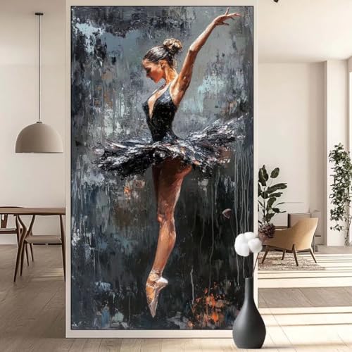 Diamond Painting Ballett Diamant Painting Bilder Sexy, Diamond Painting Groß XXL 40 x 90 cm, Diamant Painting Bilder Erwachsene DIY Simple Diamond Painting Crystal Art Stickerei für Wand Dekor q610 von Generic