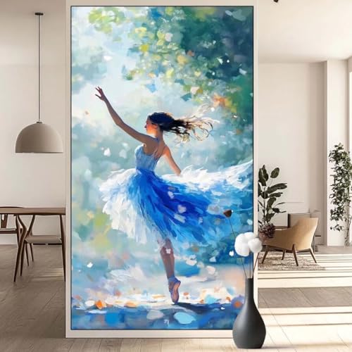 Diamond Painting Ballett Diamond Painting Erwachsene Schön, 5D Diamant Painting Bilder Full Drill Diamond Painting Kinder, DIY Malen Nach Zahlen Diamant Kunst Malerei Set für Wand Dekor 30x60 cm q609 von Generic