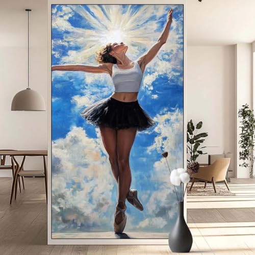 Diamond Painting Ballett Diamond Painting Erwachsene Sexy, 5D Diamant Painting Bilder Full Drill Diamond Painting Kinder, DIY Malen Nach Zahlen Diamant Kunst Malerei Set für Wand Dekor 40 x 70 cm q611 von Generic