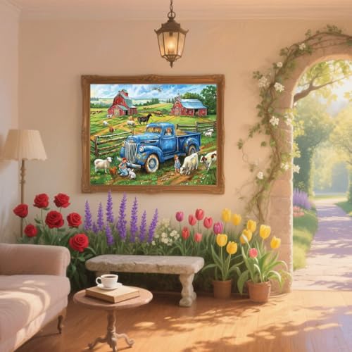 Diamond Painting Bauernhof Diamond Painting Kinder Auto Diamant Kunst Bilder Anfänger Diamant Malerei Stickerei Kreuzstich DIY Malen Nach Zahlen Mosaikherstellung,Dekoration Geschenke 80x120cm ZQ638 Diamond Painting Bauernhof Diamond Painting Kinder Auto Diamant Kunst Bilder Anfänger Diamant Malerei Stickerei Kreuzstich DIY Malen Nach Zahlen Mosaikherstellung,Dekoration Geschenke 80x120cm ZQ638 von Generic