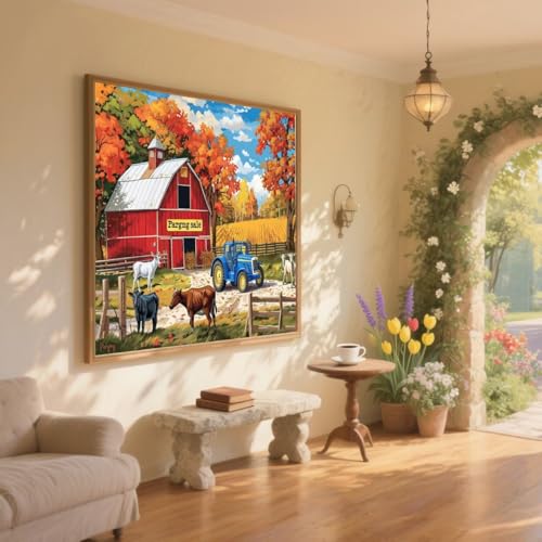 Diamond Painting Bauernhof Diamond Painting Kinder Tier Diamant Kunst Bilder Anfänger Diamant Malerei Stickerei Kreuzstich DIY Malen Nach Zahlen Mosaikherstellung,Dekoration Geschenke 60x90cm ZQ642 Diamond Painting Bauernhof Diamond Painting Kinder Tier Diamant Kunst Bilder Anfänger Diamant Malerei Stickerei Kreuzstich DIY Malen Nach Zahlen Mosaikherstellung,Dekoration Geschenke 60x90cm ZQ642 von Generic
