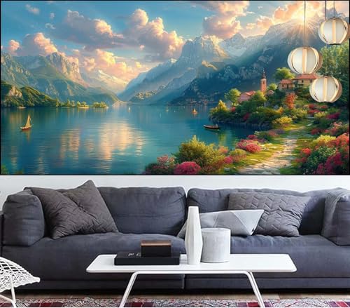 Diamond Painting Berg Diamant Painting Bilder See Malen Nach Zahlen Erwachsene DIY Mosaikherstellung Puzzle,Diamant Malerei Stickerei Kreuzstich set für Deko Décor Geschenke für Frauen 30x60cm LT-673 Diamond Painting Berg Diamant Painting Bilder See Malen Nach Zahlen Erwachsene DIY Mosaikherstellung Puzzle,Diamant Malerei Stickerei Kreuzstich set für Deko Décor Geschenke für Frauen 30x60cm LT-673 von Generic