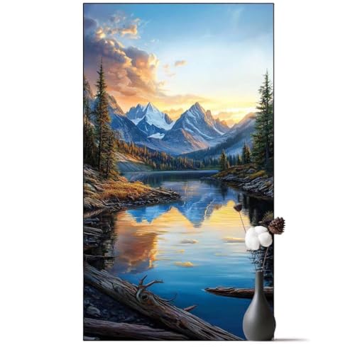 Diamond Painting Berg Diamond Painting Erwachsene Meer, 5D Diamant Painting Bilder Full Drill Diamond Painting Kinder, DIY Malen Nach Zahlen Diamant Kunst Malerei Set für Wand Dekor 40 x 90 cm q1035 von Generic