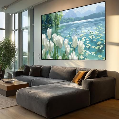 Diamond Painting Blume Diamont Painting Bilder Teich Malen Nach Zahlen set für Erwachsene,5D Vollbohrung Crystal Bastelset Mosaikherstellung,DIY Diamant Malerei für Geschenke Wanddeko 90x250cm XD378 Diamond Painting Blume Diamont Painting Bilder Teich Malen Nach Zahlen set für Erwachsene,5D Vollbohrung Crystal Bastelset Mosaikherstellung,DIY Diamant Malerei für Geschenke Wanddeko 90x250cm XD378 von Generic