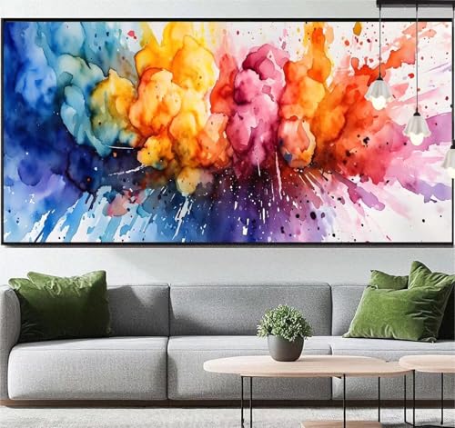 Diamond Painting Bunt Diamant Painting Bilder Abstrakt, Diamond Painting Groß XXL 180 x 90 cm, Diamant Painting Bilder Erwachsene DIY Simple Diamond Painting Crystal Art Stickerei für Wand Dekor q96 von Generic