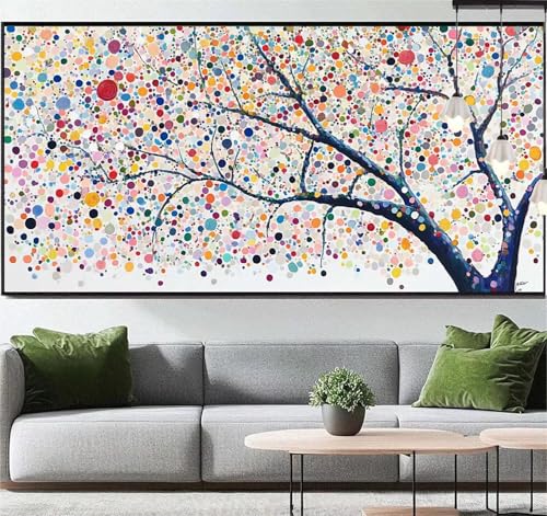 Diamond Painting Bunt Diamond Painting Erwachsene Lebensbaum, 5D Diamant Painting Bilder Full Drill Diamond Painting Kinder, DIY Malen Nach Zahlen Malerei Stickerei Set für Wand Dekor 100 x 50 cm q101 von Generic