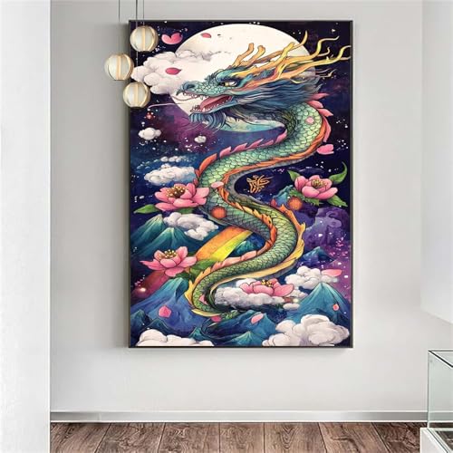 Diamond Painting Drache Diamant Painting Kinder Mond,5D DIY Diamant Mosaikherstellung Set Mädchen Anfänger,Full Drill Diamant Kunst Malerei Bastelset Aesthetic für Wanddekorationen 60x150cm j-1206 Diamond Painting Drache Diamant Painting Kinder Mond,5D DIY Diamant Mosaikherstellung Set Mädchen Anfänger,Full Drill Diamant Kunst Malerei Bastelset Aesthetic für Wanddekorationen 60x150cm j-1206 von Generic