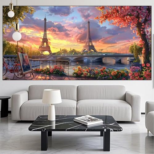 Diamond Painting Eiffelturm Diamond Painting Erwachsene 40x70cm Diamant Malerei Landschaft Malen Nach Zahlen DIY Strass Kunst Mosaikherstellung Crystal Stickerei Malerei Kits für Home Dekor KM-213 Diamond Painting Eiffelturm Diamond Painting Erwachsene 40x70cm Diamant Malerei Landschaft Malen Nach Zahlen DIY Strass Kunst Mosaikherstellung Crystal Stickerei Malerei Kits für Home Dekor KM-213 von Generic