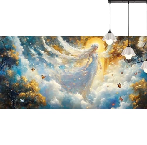 Diamond Painting Engel Diamant Painting Bilder Mysterium, Diamond Painting Groß XXL 70 x 40 cm, Diamant Painting Bilder Erwachsene DIY Simple Diamond Painting Crystal Art Stickerei für Wand Dekor q532 von Generic