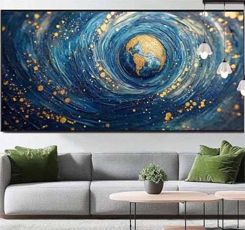 Diamond Painting Erde Diamond Painting Erwachsene Fantasie, 5D Diamant Painting Bilder Full Drill Diamond Painting Kinder, DIY Malen Nach Zahlen Diamant Kunst Malerei Set für Wand Dekor 120x70 cm q55 von Generic