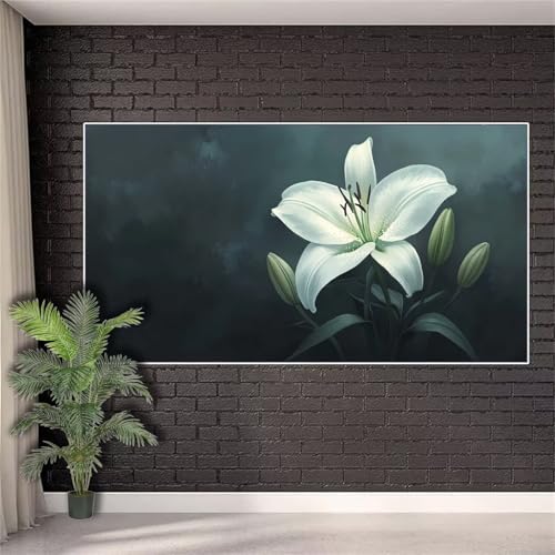 Diamond Painting Erwachsene,Diamond Painting Blumen Diamant Paint Bilder Pflanzen für Aesthetic Room Decor,5D Full Drill Diamant Stickerei Crystal Art Kreuzstich Geschenke für Frauen 30x75cm w408 von Generic