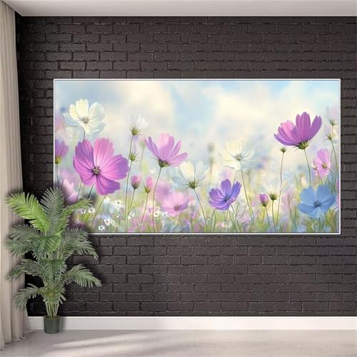 Diamond Painting Erwachsene,Diamond Painting Blumen Diamant Paint Bilder Pflanzen für Aesthetic Room Decor,5D Full Drill Diamant Stickerei Crystal Art Kreuzstich Geschenke für Frauen 40x80cm w404 von Generic