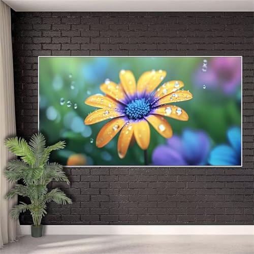 Diamond Painting Erwachsene,Diamond Painting Blumen Diamant Paint Bilder Wald für Aesthetic Room Decor,DIY Full Drill Diamant Stickerei Crystal Art Kreuzstich Geschenke für Frauen 80x200cm w363 von Generic