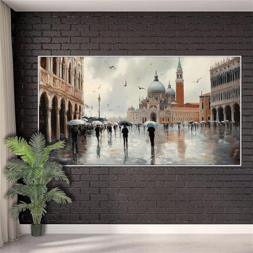 Diamond Painting Erwachsene,Diamond Painting Landschaft Diamant Paint Bilder Stadt für Aesthetic Room Decor,Full Drill Diamant Stickerei Crystal Art Kreuzstich Geschenke für Frauen 20x50cm w428 von Generic