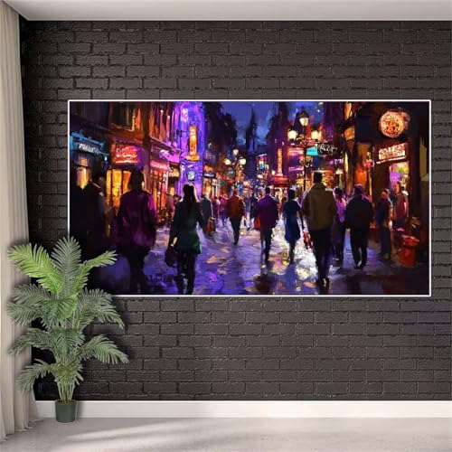 Diamond Painting Erwachsene,Diamond Painting Landschaft Diamant Paint Bilder Stadt für Aesthetic Room Decor,Full Drill Diamant Stickerei Crystal Art Kreuzstich Geschenke für Frauen 20x50cm w432 von Generic