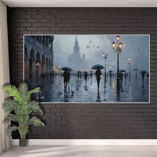 Diamond Painting Erwachsene,Diamond Painting Landschaft Diamant Paint Bilder Stadt für Aesthetic Room Decor,Full Drill Diamant Stickerei Crystal Art Kreuzstich Geschenke für Frauen 40x80cm w426 von Generic