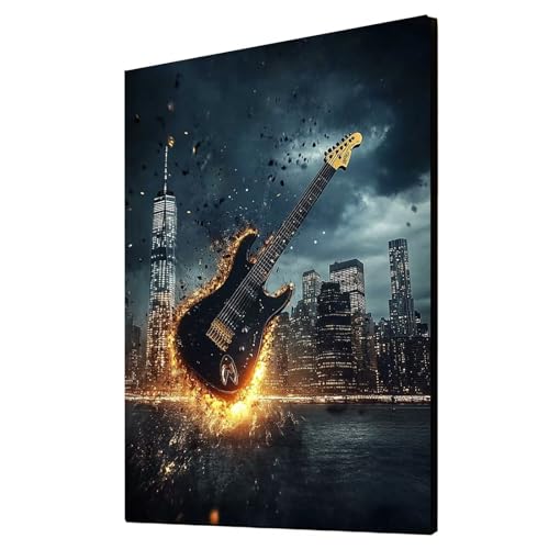 Diamond Painting Erwachsene Gitarre Diamond Painting Stadt, Diamant Malen Nach Zahlen, 5D DIY Crystal art Cross Stickerei Basteln Erwachsene, Home Ästhetik Wand Dekor, Geschenke 80x110 cm 1ZSH-16728 Diamond Painting Erwachsene Gitarre Diamond Painting Stadt, Diamant Malen Nach Zahlen, 5D DIY Crystal art Cross Stickerei Basteln Erwachsene, Home Ästhetik Wand Dekor, Geschenke 80x110 cm 1ZSH-16728 von Generic