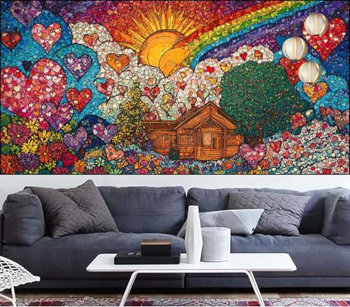 Diamond Painting Erwachsene Herz Diamond Painting xxl 90x180cm Diamant Malerei Abstrakt,DIY Malen Nach Zahlen Erwachsene Diamant Stickerei,Diamanten Crystal Leinwand Art Mosaik Bastelset,Gifts VQ-386 Diamond Painting Erwachsene Herz Diamond Painting xxl 90x180cm Diamant Malerei Abstrakt,DIY Malen Nach Zahlen Erwachsene Diamant Stickerei,Diamanten Crystal Leinwand Art Mosaik Bastelset,Gifts VQ-386 von Generic