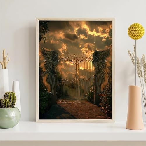 Diamond Painting Erwachsene Himmel 5D TüR Diamant Painting Bilder Diamond Art Set für Erwachsene Kinder, Komplettes DIY Diamant Malerei Malen Stickset, Kreuzstichbilder 30x40cm PjY4631 4-G Diamond Painting Erwachsene Himmel 5D TüR Diamant Painting Bilder Diamond Art Set für Erwachsene Kinder, Komplettes DIY Diamant Malerei Malen Stickset, Kreuzstichbilder 30x40cm PjY4631 4-G von Generic
