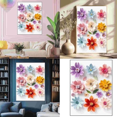 Diamond Painting Erwachsene Kinder Diamant Painting Bilder Plants 5D Diamond Painting Set DIY Daiments Painting Basteln Erwachsene Diamond Painting Eckige Steine Mosaikherstellung 90X120cm 1-335 von Generic