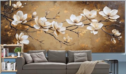 Diamond Painting Erwachsene Magnolie Diamond Painting XXL 140x70cm Malen Nach Zahlen Blume Diamant Painting Bilder mit Diamond Painting zubehör,DIY Mosaik Bastelset für Dekor Geschenke für Frauenr K27 von Generic