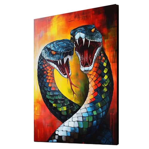 Diamond Painting Erwachsene Schlange Diamond Painting Tier, Diamant Malen Nach Zahlen, 5D DIY Crystal art Cross Stickerei Basteln Erwachsene, Home Ästhetik Wand Dekor, Geschenke 50x70cm 1ZSH-8825 Diamond Painting Erwachsene Schlange Diamond Painting Tier, Diamant Malen Nach Zahlen, 5D DIY Crystal art Cross Stickerei Basteln Erwachsene, Home Ästhetik Wand Dekor, Geschenke 50x70cm 1ZSH-8825 von Generic