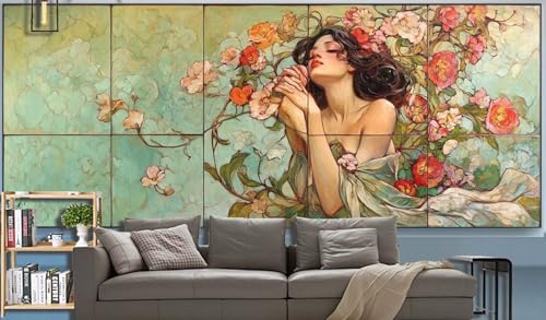 Diamond Painting Erwachsene Schönheit Diamond Painting XXL 200x100cm Malen Nach Zahlen Blume Diamant Painting Bilder mit Diamond Painting zubehör,DIY Mosaik Bastelset für Geschenke für Frauenr G16 von Generic