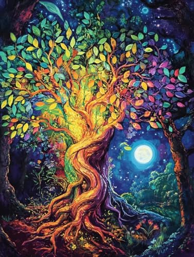 Diamond Painting Erwachsene Tree 5D Diamant Painting Bilder DIY Full Voller Diamant painting Malerei Stickerei Set, Diamond Art painting Daiments Painting Erwachsene Zuhause Wanddeko 80x100cm 4-429 von Generic