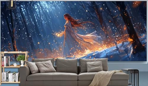 Diamond Painting Erwachsene Wald Diamond Painting XXL 200x100cm Malen Nach Zahlen Fee Diamant Painting Bilder mit Diamond Painting zubehör,DIY Mosaikherstellung für Dekor Geschenke für Frauenr H74 von Generic