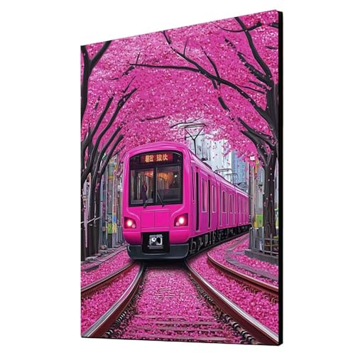 Diamond Painting Erwachsene Zug Diamond Painting Kirschblüten, Diamant Malen Nach Zahlen, 5D DIY Crystal art Cross Stickerei Basteln Erwachsene, Home Ästhetik Wand Dekor, Geschenke 80x110 cm 1ZSH-6168 Diamond Painting Erwachsene Zug Diamond Painting Kirschblüten, Diamant Malen Nach Zahlen, 5D DIY Crystal art Cross Stickerei Basteln Erwachsene, Home Ästhetik Wand Dekor, Geschenke 80x110 cm 1ZSH-6168 von Generic