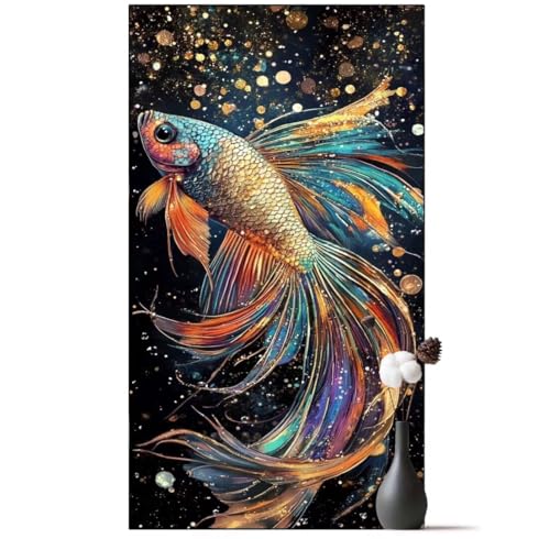 Diamond Painting Fantasie Fisch Diamond Painting Erwachsene Tier, 5D Diamant Painting Bilder Full Diamond Painting Kinder, DIY Malen Nach Zahlen Malerei Stickerei Set für Wand Dekor 90 x 200 cm q995 von Generic