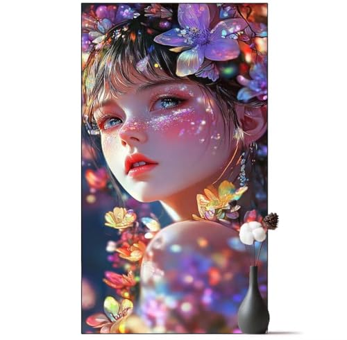 Diamond Painting Fee Diamond Painting Erwachsene Blume, 5D Diamant Painting Bilder Full Drill Diamond Painting Kinder, DIY Malen Nach Zahlen Diamant Kunst Malerei Set für Wand Dekor 30 x 60 cm q1075 von Generic