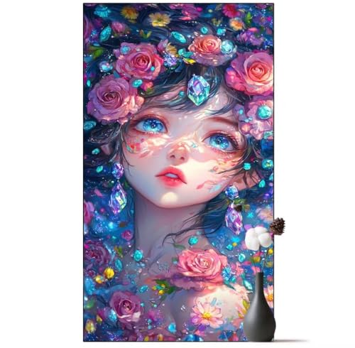 Diamond Painting Fee Diamond Painting Erwachsene Blume, 5D Diamant Painting Bilder Full Drill Diamond Painting Kinder, DIY Malen Nach Zahlen Diamant Kunst Malerei Set für Wand Dekor 90 x 200 cm q1071 von Generic