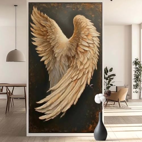 Diamond Painting Flügel Diamond Painting Erwachsene Engel, 5D Diamant Painting Bilder Full Drill Diamond Painting Kinder, DIY Malen Nach Zahlen Diamant Kunst Malerei Set für Wand Dekor 80x160 cm q629 von Generic