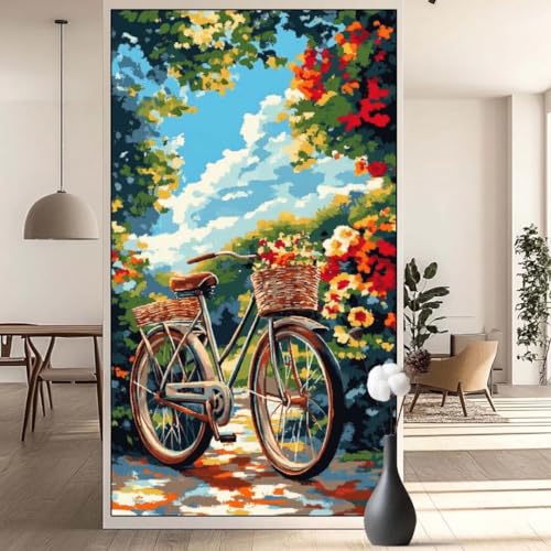 Diamond Painting Frühling Diamond Painting Erwachsene Landschaft, 5D Diamant Painting Bilder Full Diamond Painting Kinder, DIY Malen Nach Zahlen Malerei Stickerei Set für Wand Dekor 40 x 90 cm q637 von Generic